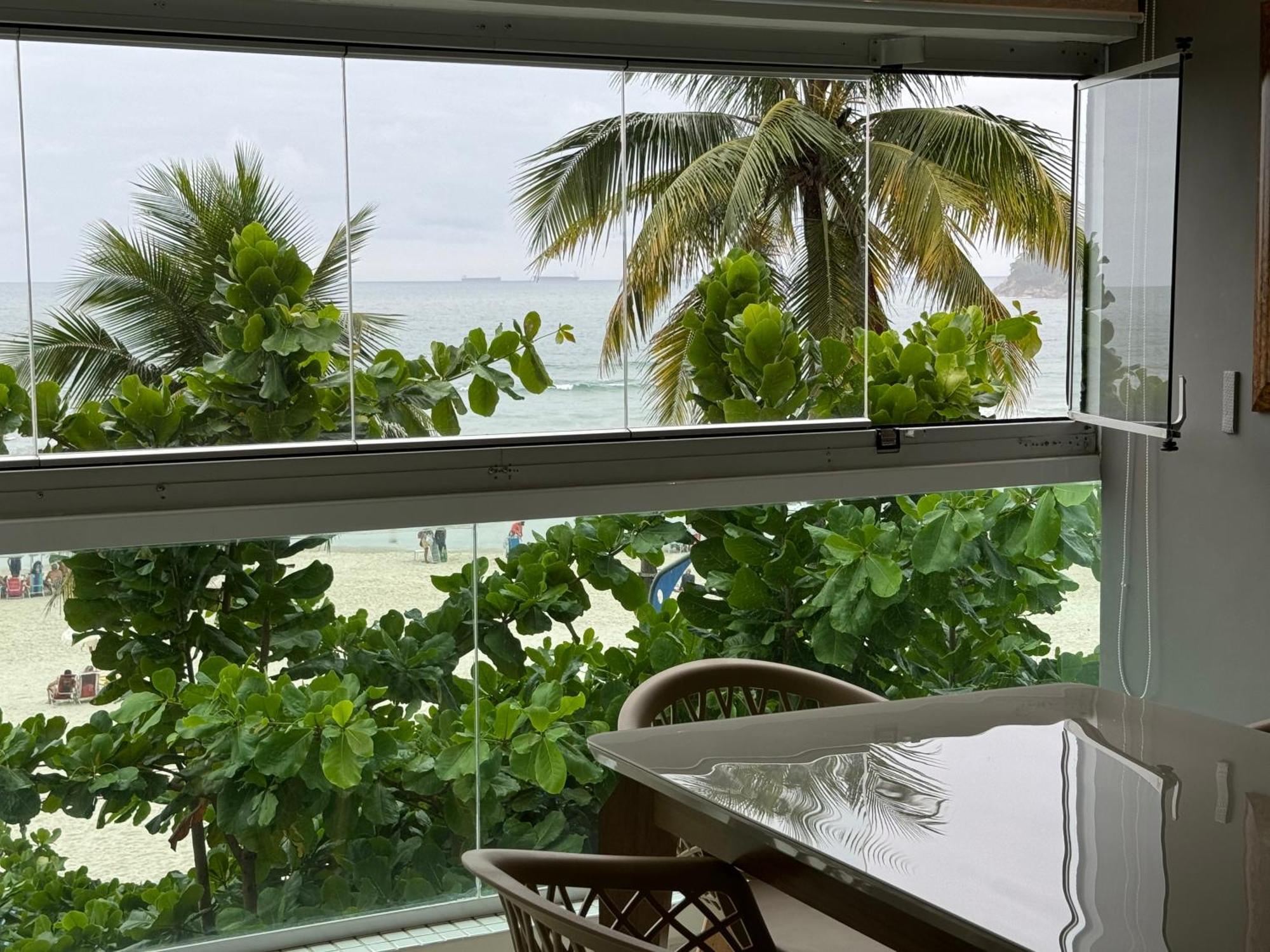 Apartamento Vista Para O Mar E Pe Na Areia Guaruja Exterior photo