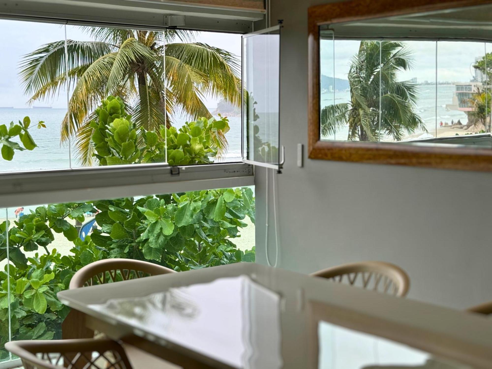 Apartamento Vista Para O Mar E Pe Na Areia Guaruja Exterior photo